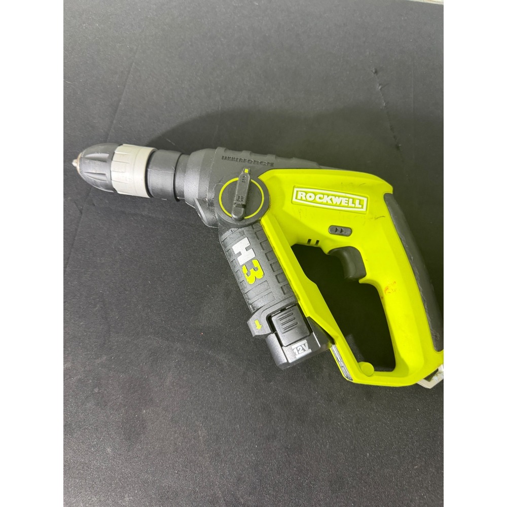 Rockwell H3 Rotary Hammer Drill RK2513K2 12V  Cordless Hammerforce w/ Battery